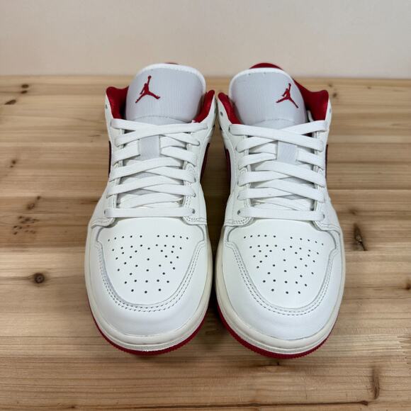 Air Jordan 1 Low SE Ruby Shoes Sail Varsity Red Team Red HJ9338-106 Women's 7.5 - Picture 3 of 11